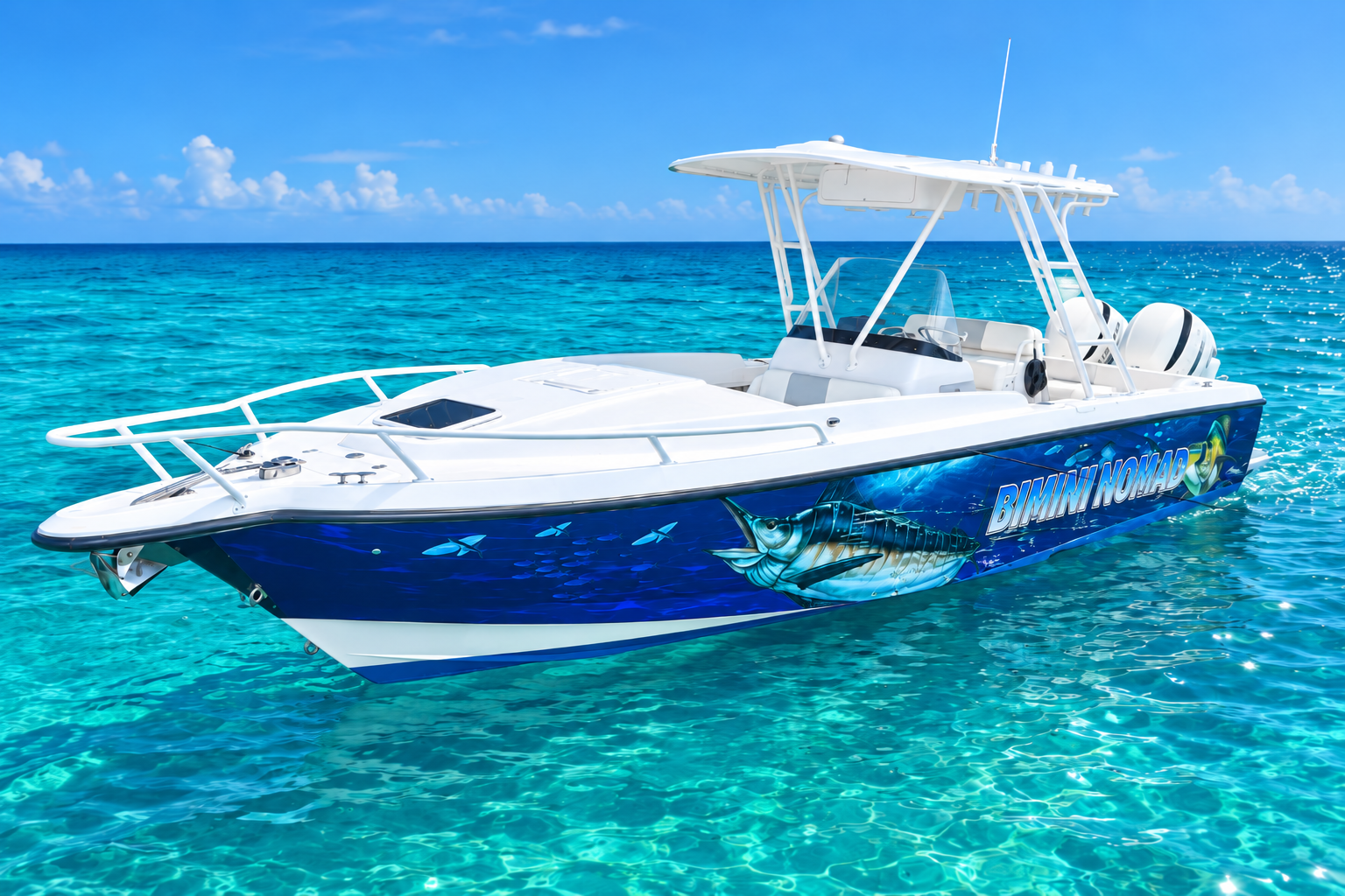 Bimini Nomad — vue de la proue