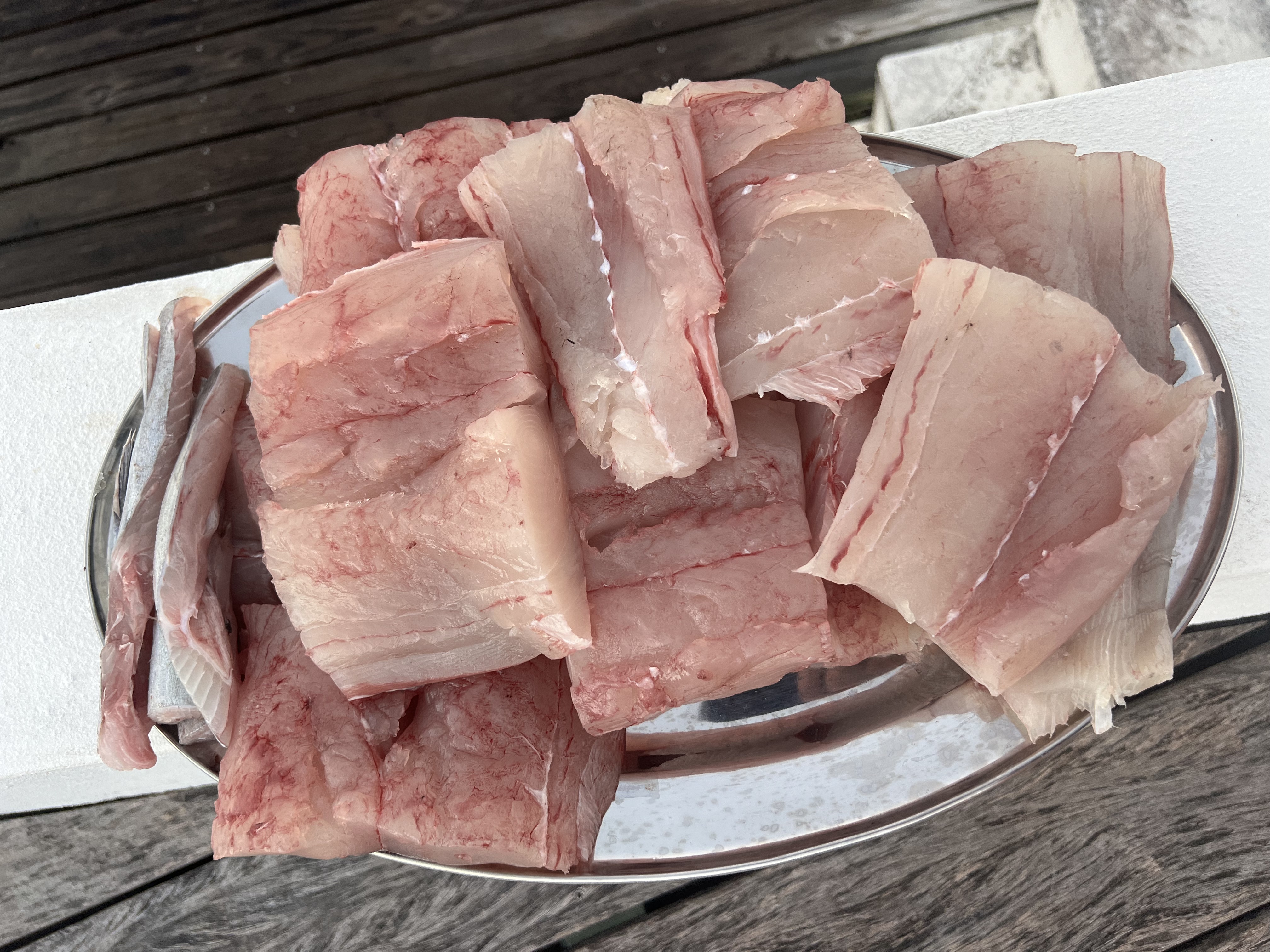 Filets de poisson fraîchement préparés